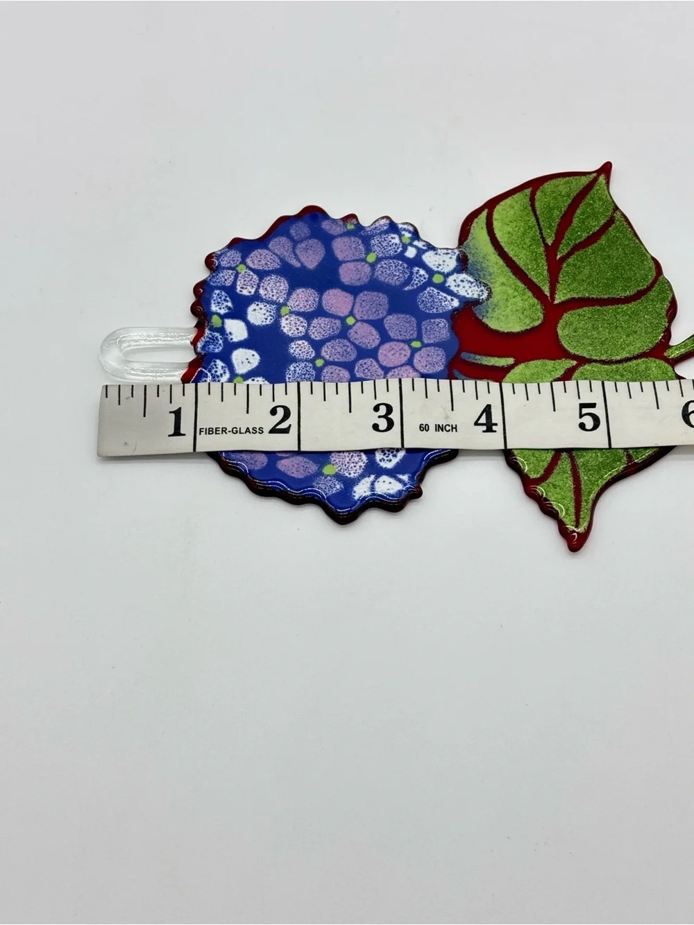 Hand Blown Glass Hydrangea Flower Suncatcher Purple Whimsical Boho Cottagecore